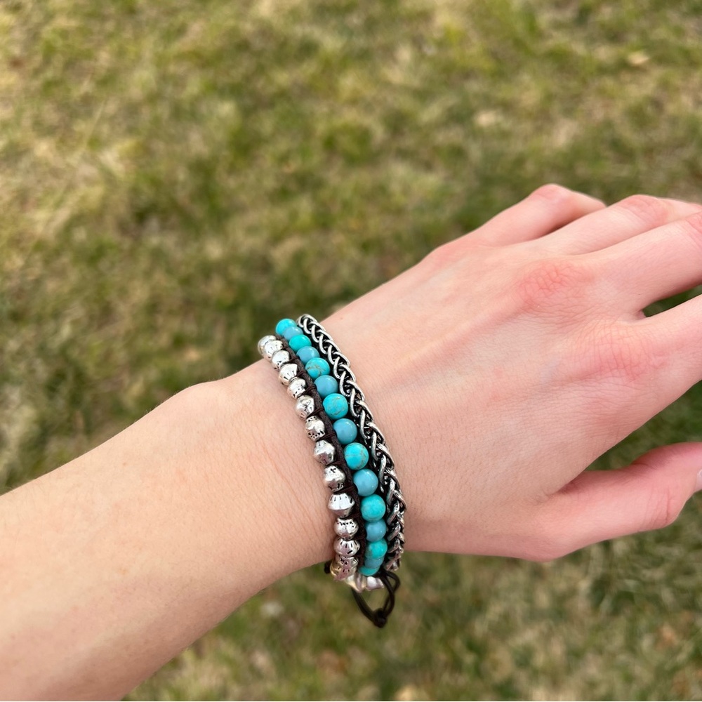 Lucky Brand Turquoise Beaded Bracelet - Picture 3 of 7